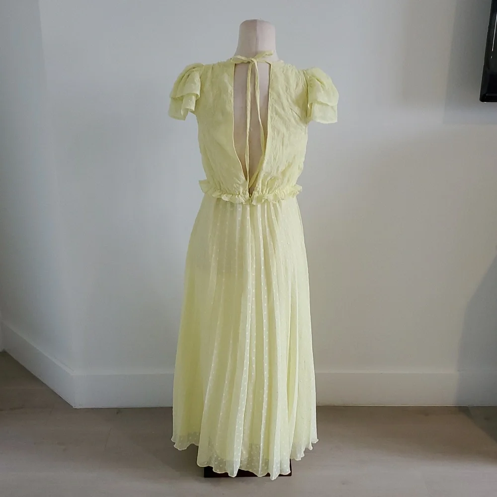 ASOS women’s Yellow midi / Maxi Dress Size 4. Like new - Picture 7 of 9